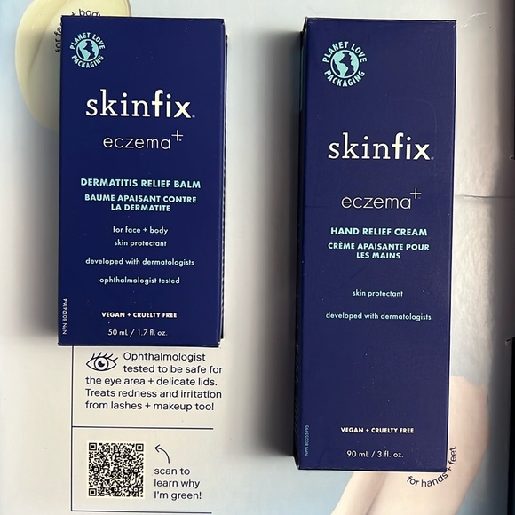 SKINFIX Eczema+ Dermatitis Relief balm for face & body Hand Relief Cream Set